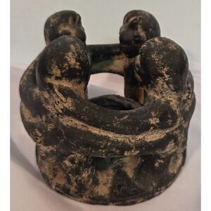 Vintage Circle of Friends Sculpture Abstract Figurative Studio Art